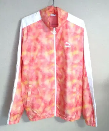 [새상품급] 푸마 남성용 트랙 자켓 저지 멀티 컬러 로고 기포 M