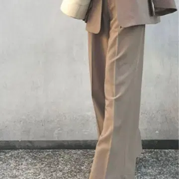 anuans 센터 프레스 와이드 팬츠