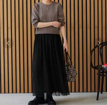 새상품 저널 스탠다드 레리움 워셔블 튤 도킹 원피스