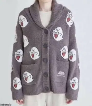 젤라또피케 슈퍼 마리오 테레사 카우친 가디건 BLK 사이즈 L