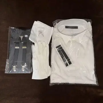 윙카라 셔츠 신랑 잡화 세트 6점