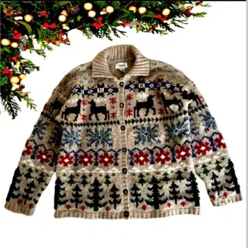 가디건 니트 스웨터 구제 의류 아우터