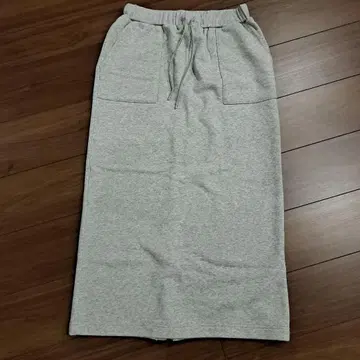 미사용 아메리칸 홀릭 타이트 스커트 맨투맨 롱 스커트 속기모 L