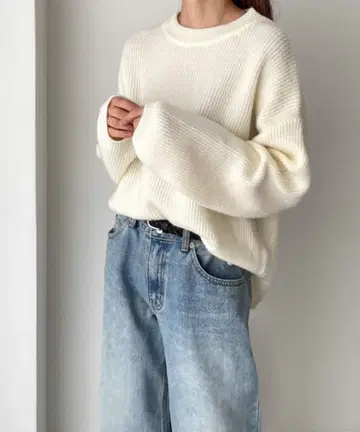 CANALJEAN El mar *아제 크루넥 니트