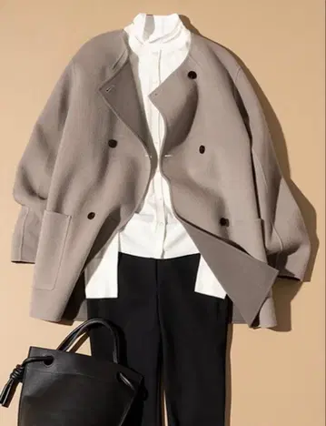 띠어리 럭스 더블 페이스 숏코트 38