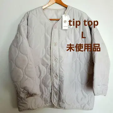 팁 탑 L 노카라 자켓 퀼팅 온라인 한정품 겨울 의류