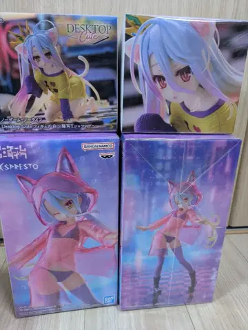 [ 새상품 미개봉품 ] 노 게임 노 라이프 피규어 2종 4체 세트