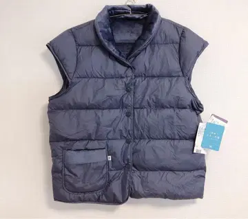 M 사이즈 와코루 가을 겨울 따뜻한 다운 베스트 네이비