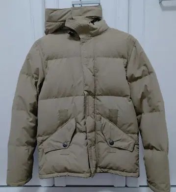 다운 자켓 코트 S 사이즈 베이지 브라운