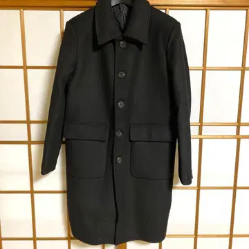 체스터 코트 남성용 M 슬림 블랙