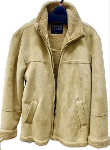 KANSAI JEANS 베이지 바크스킨풍 자켓
