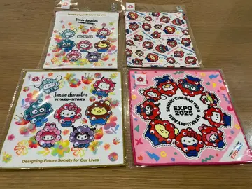 산리오 미야쿠미야쿠 복조리 미니 타월 4종 세트