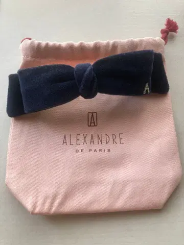 alexandre de paris 리본 머리핀 벨로아 네이비