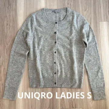 UNIQRO 캐시미어 니트 크루넥 가디건 S