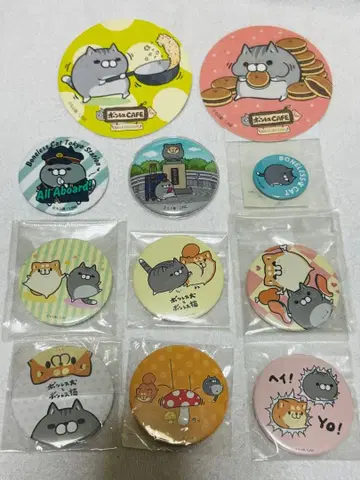 본레스 강아지와 본레스 고양이 캔뱃지 코스터