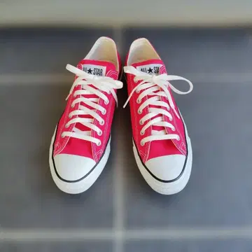 컨버스 올스타 레드 빨간색 스니커즈 로우컷