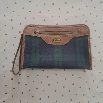 Partner 체크 무늬 클러치백