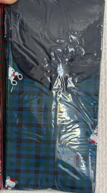 [ 미사용 새상품 ] 파밀리아 슈파트 블루 계열 체크 ( M )