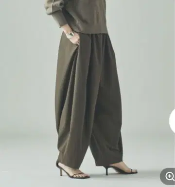 캘런솔로지 울 드로스트 팬츠 카키 2025AW