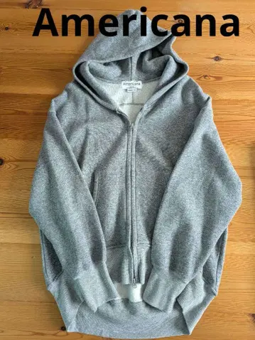 아메리카나 Americana WIDE FULLZIP HOODIE 그레이