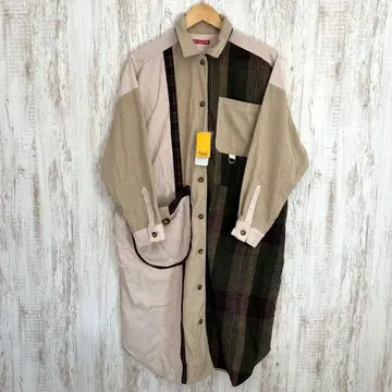 [] 한틸 패치워크 셔츠 원피스