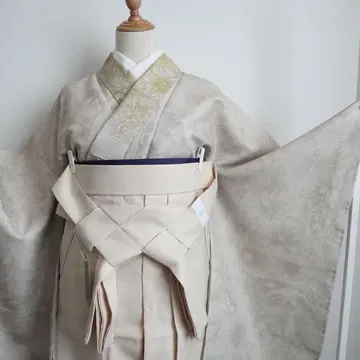 [시크] 고급 2자 소매 기모노 하카마 세트