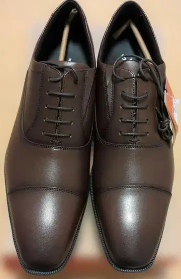 [ 미사용 새상품 ] 테크시 럭스 비즈니스 슈즈 (와인 25.5cm)