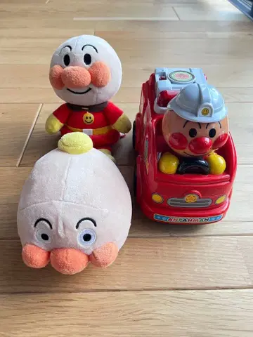 호빵맨 말하는 소방차 봉제 인형 세트