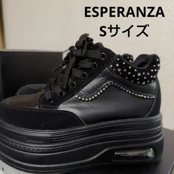 ESPERANZA 큐빅 통굽 스니커즈 S 사이즈