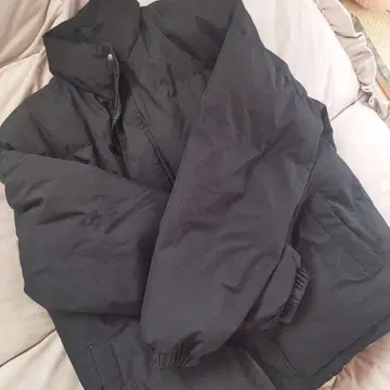 남성용 다운 자켓 블랙 사이즈 L