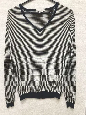 존스메들리 메리노울 보더 니트 스웨터