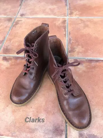 Clarks 클락스 오리지널 천연 가죽 숏 부츠 브라운 23.0