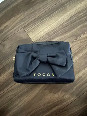 토카 파우치 네이비 RIBBON KNOT POUCH
