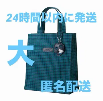 familiar 파미리아 토트백 파랑 깅엄 체크 체크 대