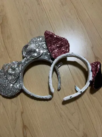 미니 머리띠 실버 101마리 강아지 스팽글 은