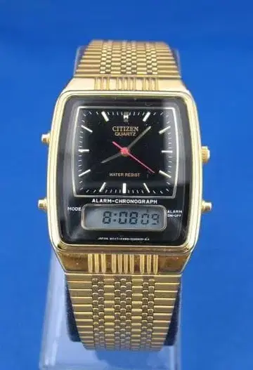 CITIZEN 쿼츠 손목시계 알람 크로노그래프