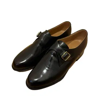 REGAL 몽크 스트랩 비즈니스 슈즈 싱글몽크 가죽 블랙