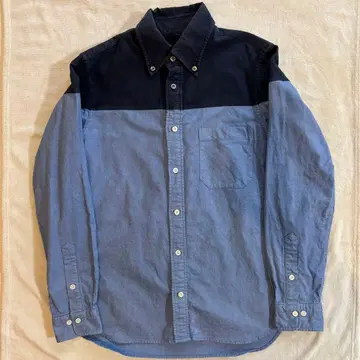 ts(s) 바이컬러 긴팔 셔츠