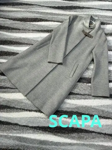 SCAPA 스캐파 라이트 그레이 롱 코트 사이즈 38