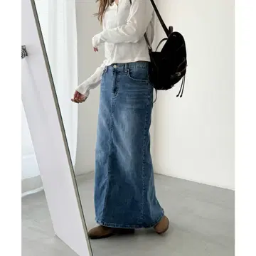 CANALJEAN El mar 데님 롱 스커트