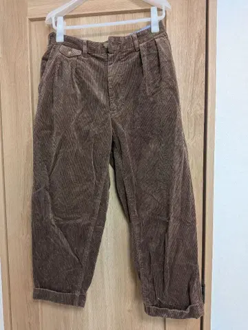 BEAMS PLUS 2 플리츠 코듀로이 팬츠 S 사이즈