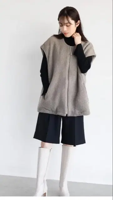 스콧 클럽 계열 Aga NORITKE 울 베스트 그레이지 새상품급