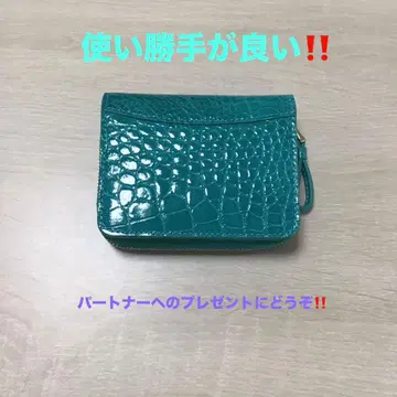 악어 가죽 접이식 지갑