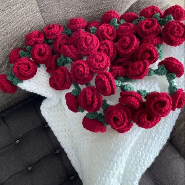 핸드메이드 꽃다발 담요 장미