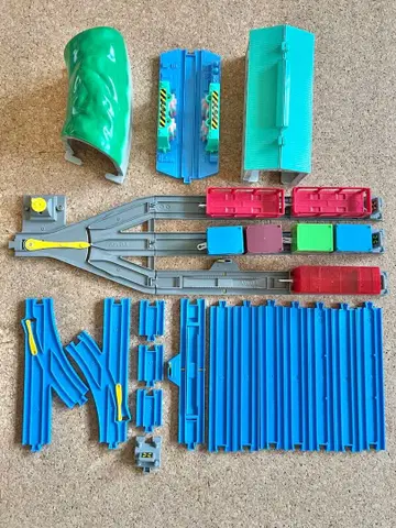 프라레일 배경 부품 세트 화물 열차만 새상품급