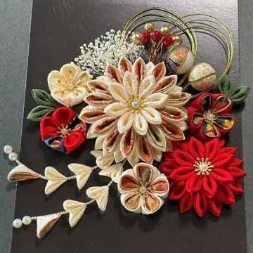 츠마미자이쿠 머리 장식 성인식 시치고산 결혼식 졸업식 후리소데 #531