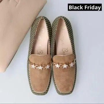 브리짓 버킨 스타 벨트 슈즈 24.5 스웨이드