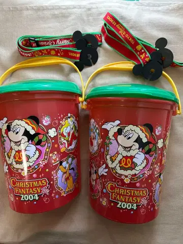 도쿄 디즈니랜드 크리스마스 판타지 2004 버킷 2개 세트