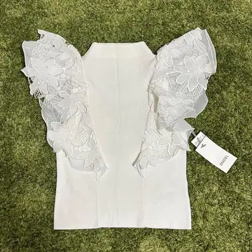 snidel 스나이델 디자인 슬리브 니트 풀오버 슬리브리스