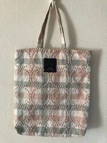 미나 페르호넨 토스트백 탬버린 핑크 체크 pinkmix